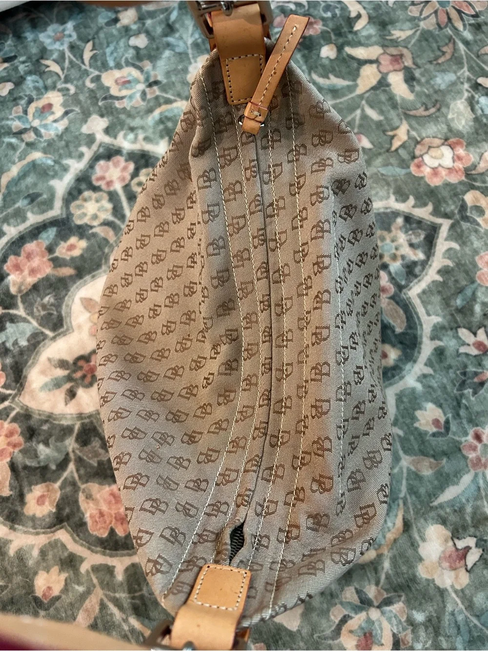 Vintage Dooney & Bourke Monogram Hobo Bag